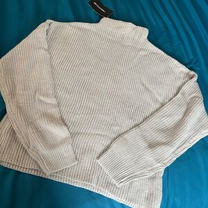 PLT gray high neck knit Sweater